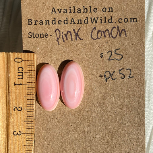 Pink Conch Cabochon - PC52 F32FFAFA-8E73-4786-85D4-121ED979BE42 Brandedandwild.com