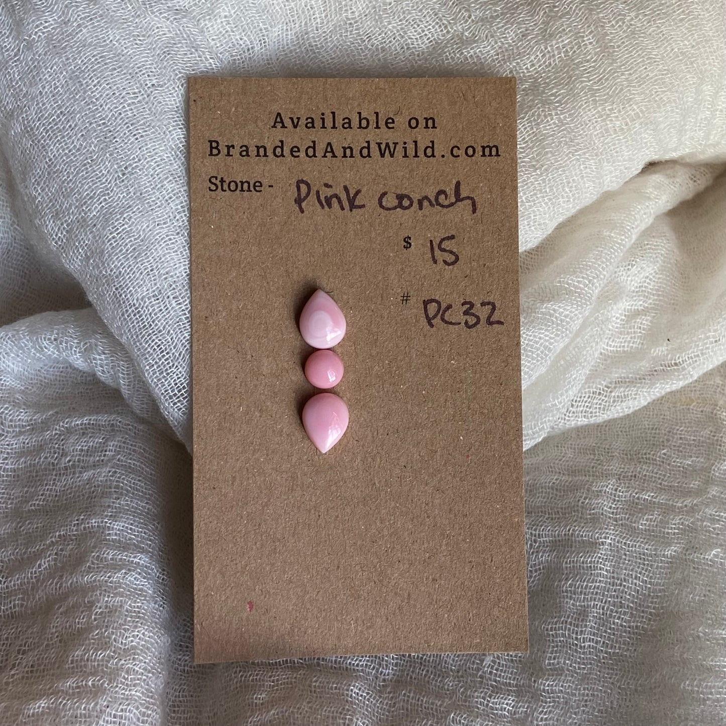 Pink Conch Cabochon - PC32