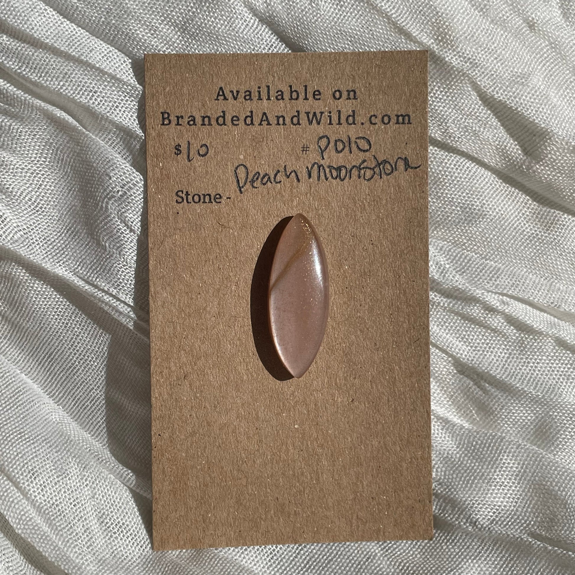 Peach Moonstone Cabochon - P02 F33ABB2E-7A09-48A5-8BC1-92CC52FB7CBC Brandedandwild.com