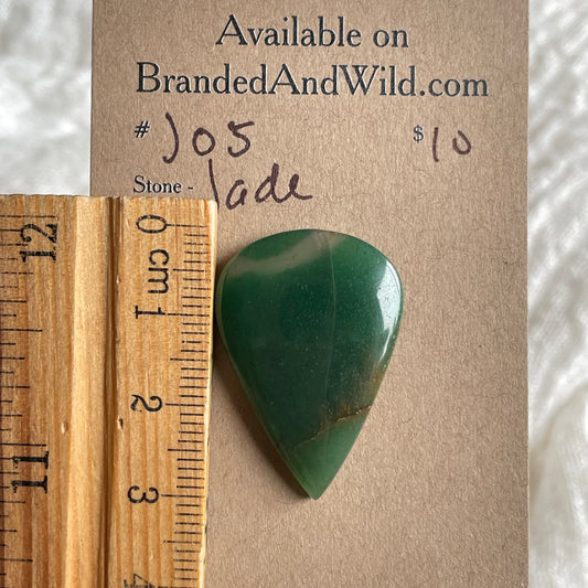 Jade Cabochon - J05 F33BA81B-7ECF-425A-A5C7-6D962C536335 Brandedandwild.com