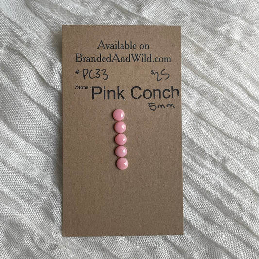 Pink Conch Cabochon - PC33 F356FE25-21E7-447D-8509-854A167474B0 Brandedandwild.com