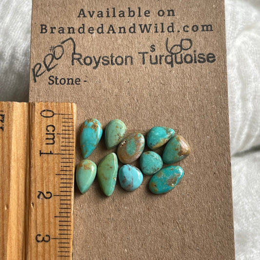 Royston Turquoise cabochon - RR07 F3AEC59E-3416-420B-8D4C-57A6DB08C03F Brandedandwild.com