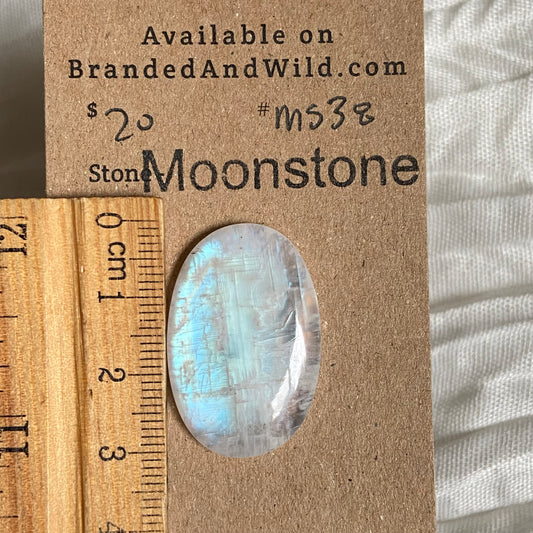 Moonstone cabochon - Ms38 F3B9AC2F-90CA-4FD9-98AA-47FA45740D64 Brandedandwild.com
