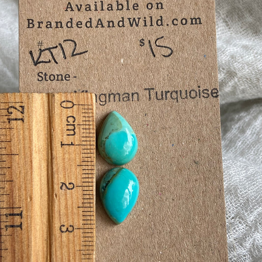 Kingman Turquoise Cabochon - KT12 F3DA5BB4-B6F8-4576-B737-A7D548BD88B0 Brandedandwild.com