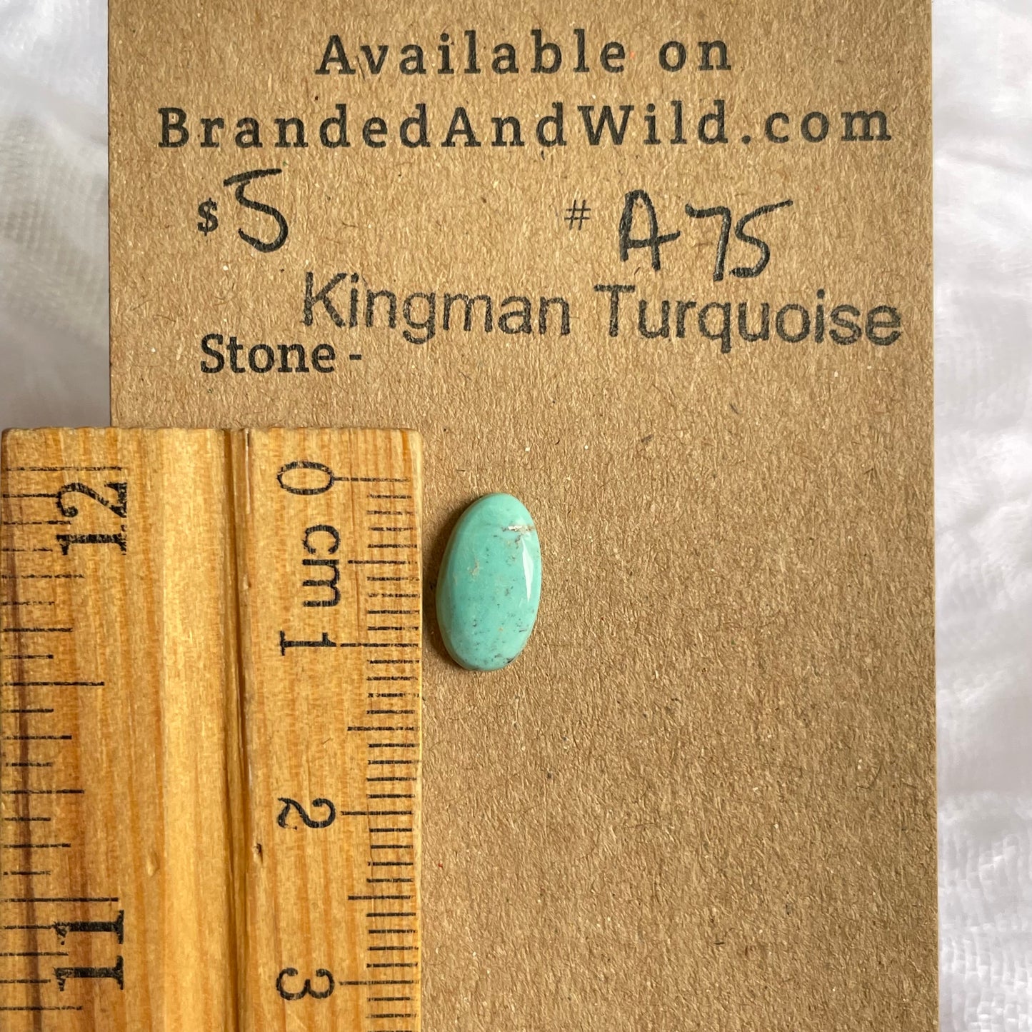 Kingman Turquoise Cabochon - KT75 F3DF38D1-7256-4D33-9105-D6389F525215 Brandedandwild.com