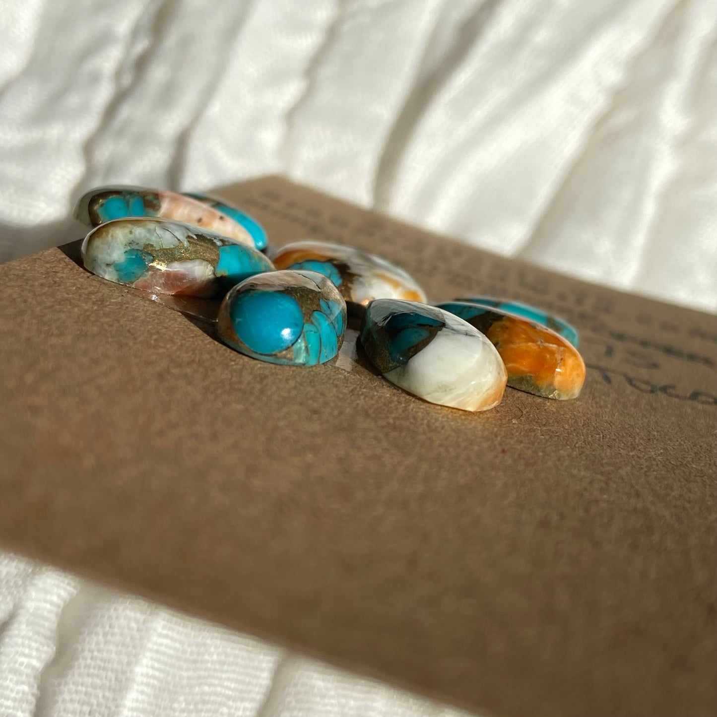 Turquoise, Oystershell, Copper Cabochon - TOC02 F3EE5E0D-409B-43C7-925A-0F8A0D0A1CE3 Brandedandwild.com