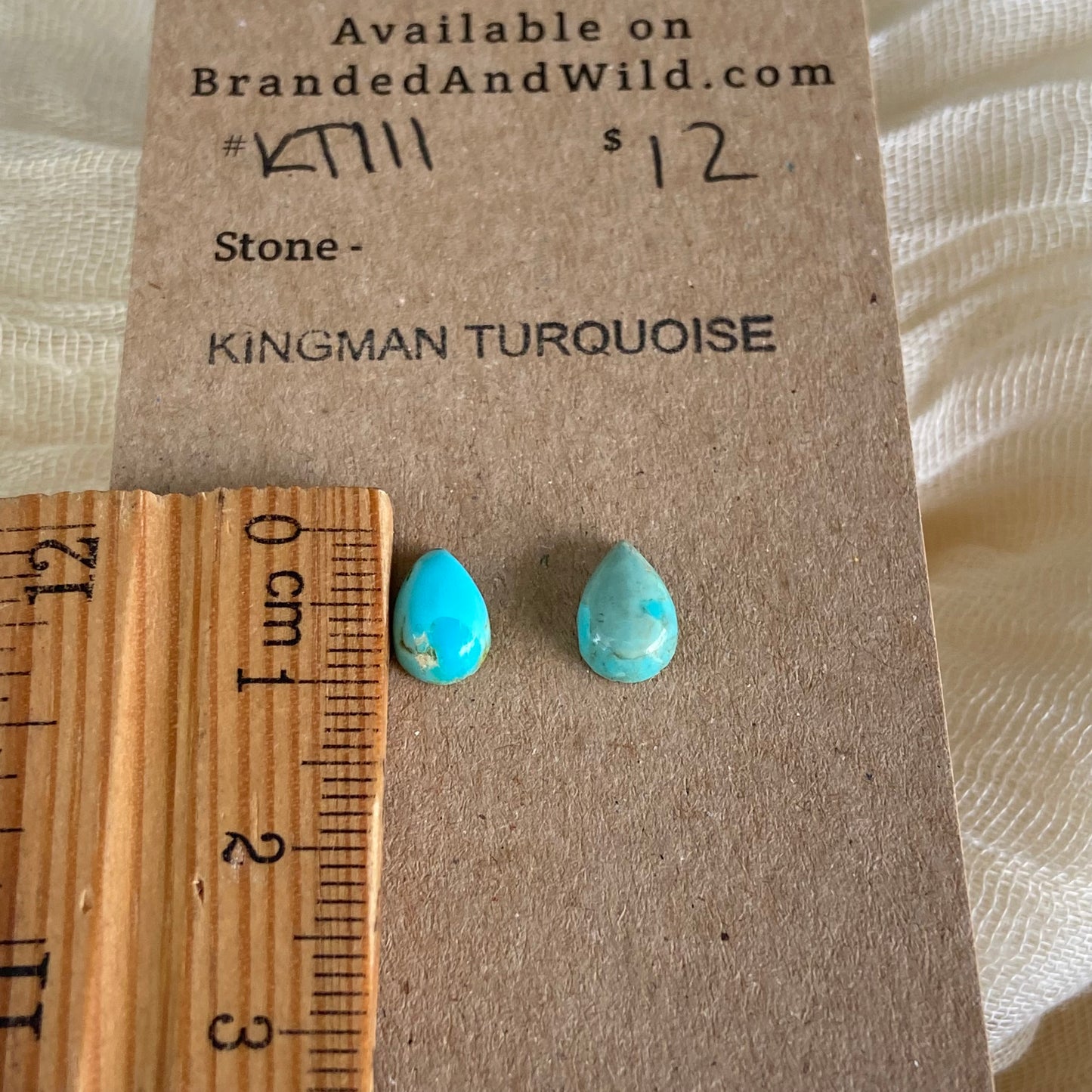 Kingman Turquoise Cabochon - KT111 F40BDC56-1732-4A6B-94EA-3462DF5A45C3 Brandedandwild.com