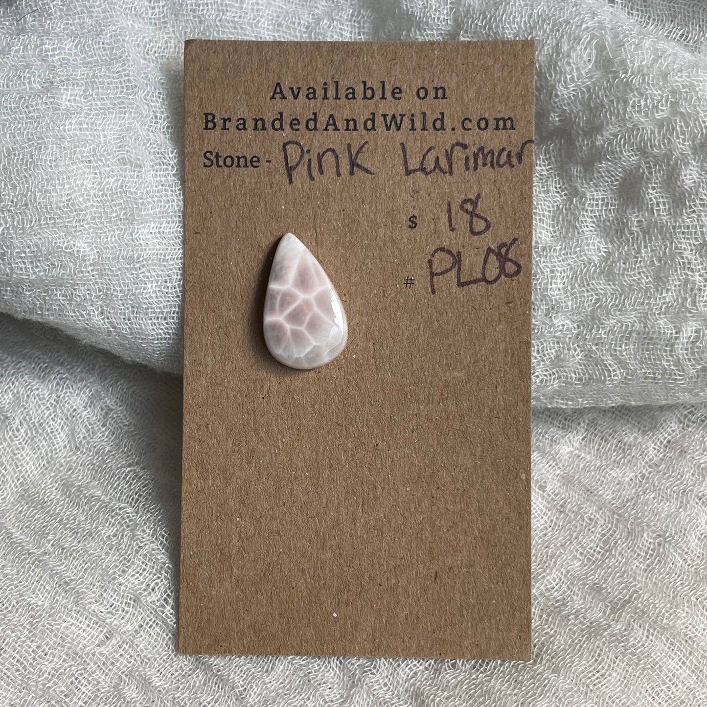 Pink Larimar Cabochon - PL08