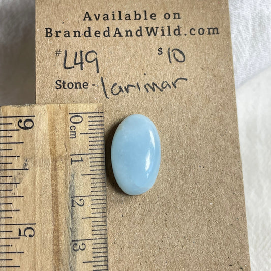 Larimar Cabochon - L49 F418B0AF-7AE6-414E-898D-9C0CC0426214 Brandedandwild.com