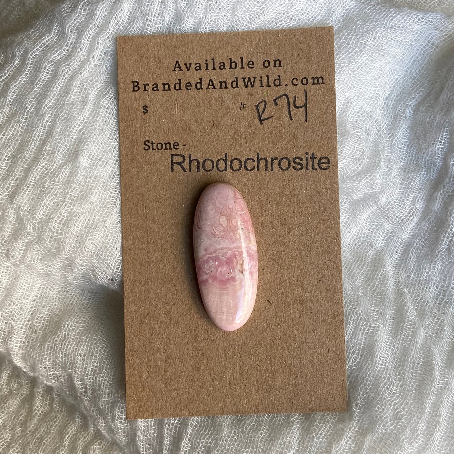 Rhodochrosite Cabochon - R74