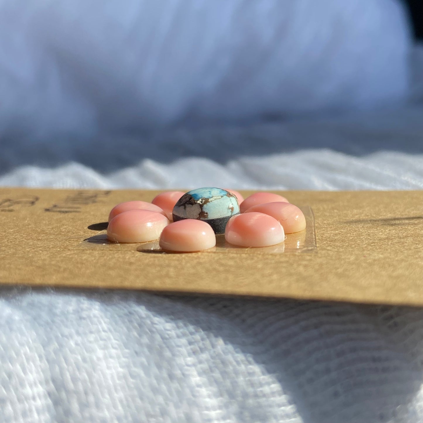 Golden Hill/Pink Conch Cabochon - Mix42