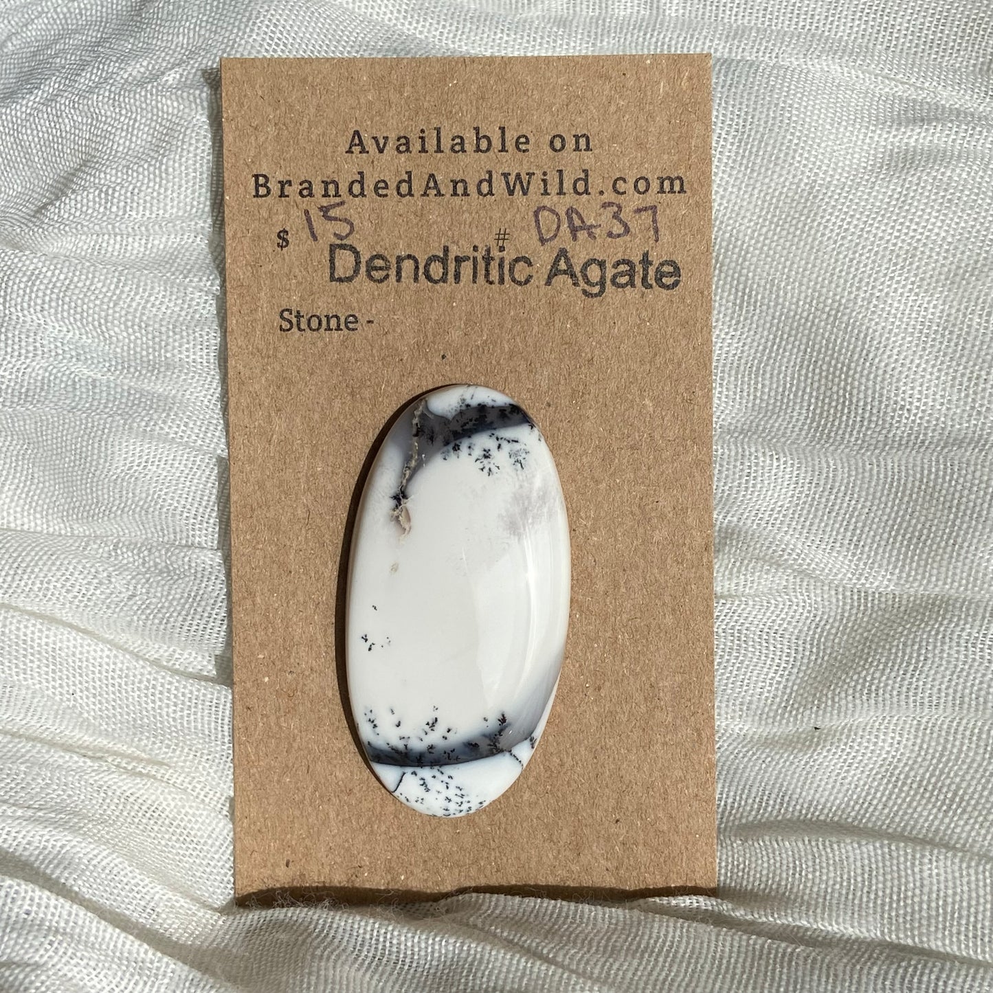 Dendritic Agate Cabochon - DA37 F44316C5-2642-4984-AB9C-7B5810F10338 Brandedandwild.com