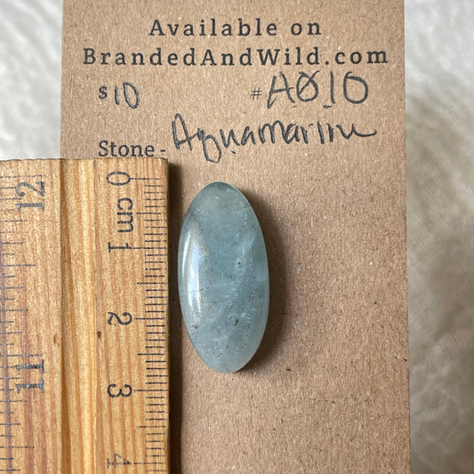 Aquamarine Cabochon AQ10 F4531B22-7395-4B72-9D3B-101BF2EC9FF5 Brandedandwild.com