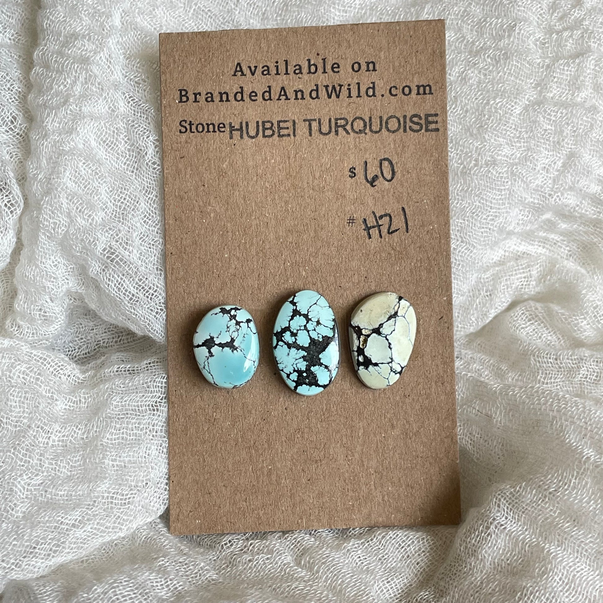 Hubei Turquoise Cabochon - H21 F45BFC32-5D3E-47C3-AE53-E242CDFE53AF Brandedandwild.com