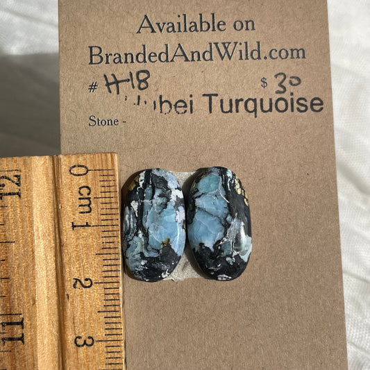 Hubei Turquoise Cabochon - H18 F475D444-DBE0-4884-B8B9-ED3884A25FBA Brandedandwild.com