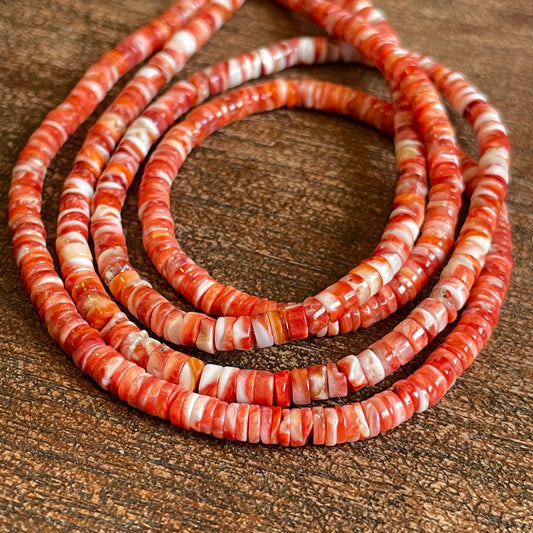 Red Natural Spiny Oyster Shell Beads 4mm - OSB01 F477E036-F458-44EE-A995-4827B143A1BC Brandedandwild.com