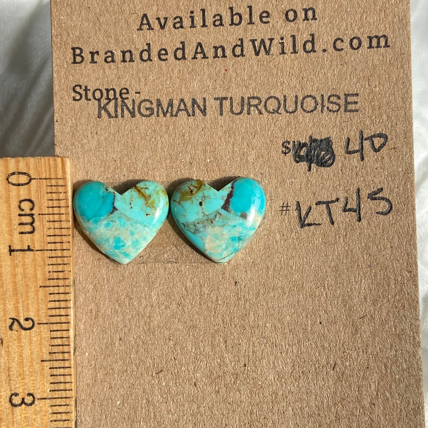 Kingman Turquoise Cabochon - KT45 F48CEDBB-F140-4973-BAEF-892724A2C8CA Brandedandwild.com