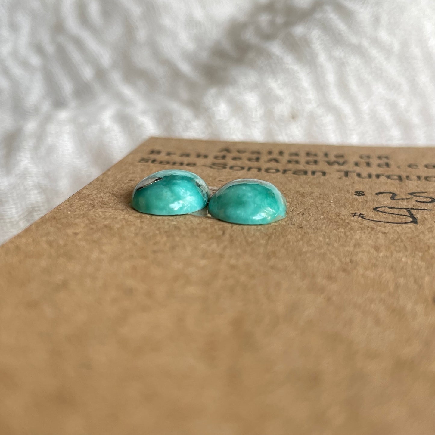 Sonoran Turquoise Cabochon - ST129 F4957C03-E946-4277-BE1F-A5AC2BB04E93 Brandedandwild.com