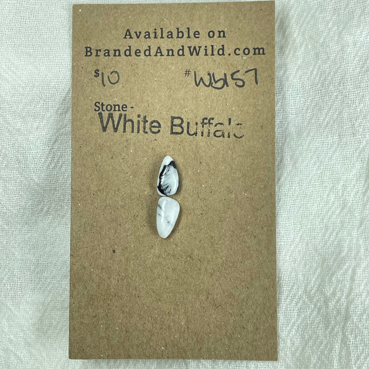 White Buffalo Cabochon - WB157 F4B36767-F0AF-4840-BAE3-905AC453843E Brandedandwild.com