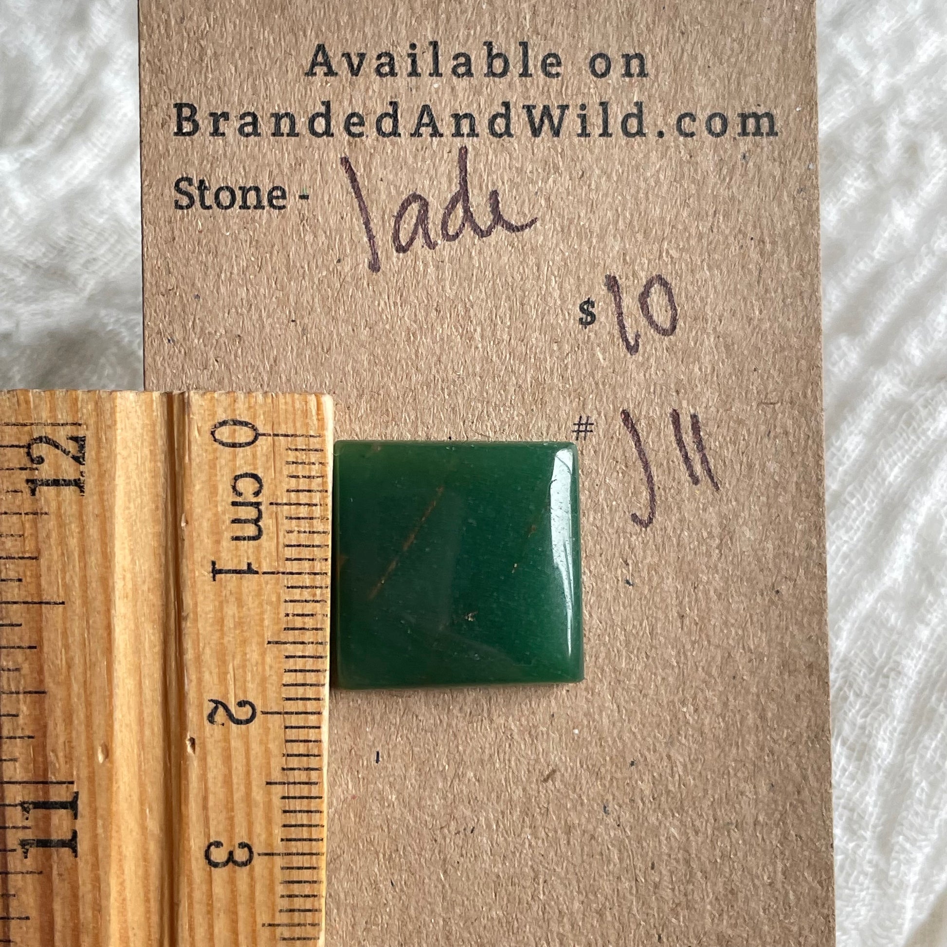 Jade Cabochon - J11 F4D35ED8-7FCE-4680-9617-735E9AF20AF3 Brandedandwild.com