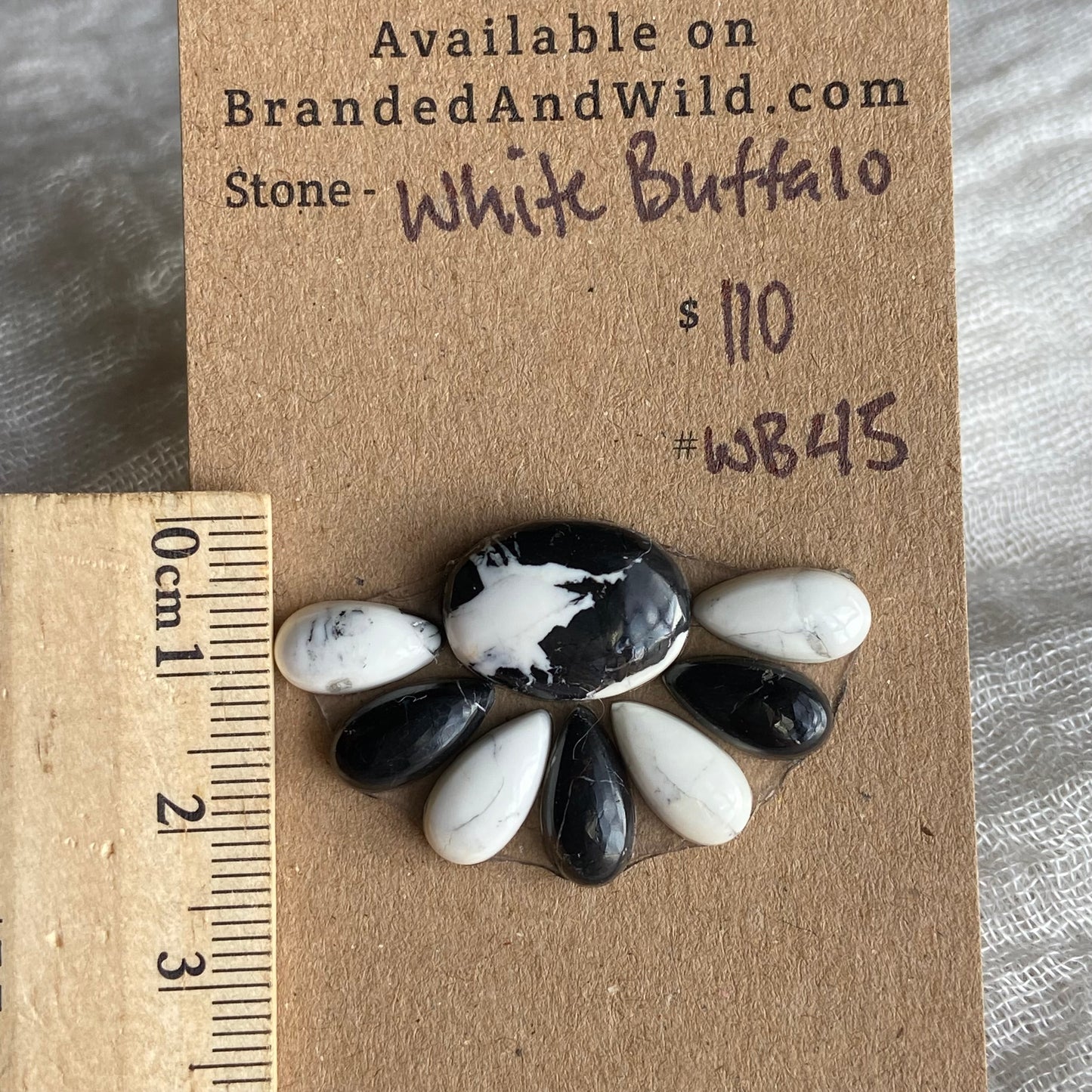 White Buffalo Cabochon - WB45
