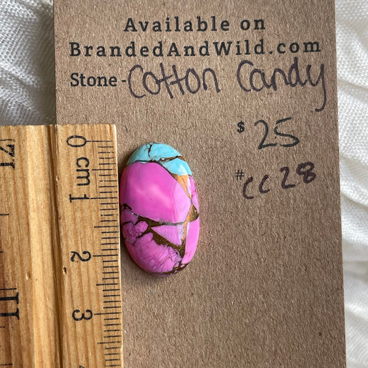 Cotton Candy Cabochon - CC28 F533560B-6AD4-4FE9-BE0F-7AC3B5E6244A Brandedandwild.com