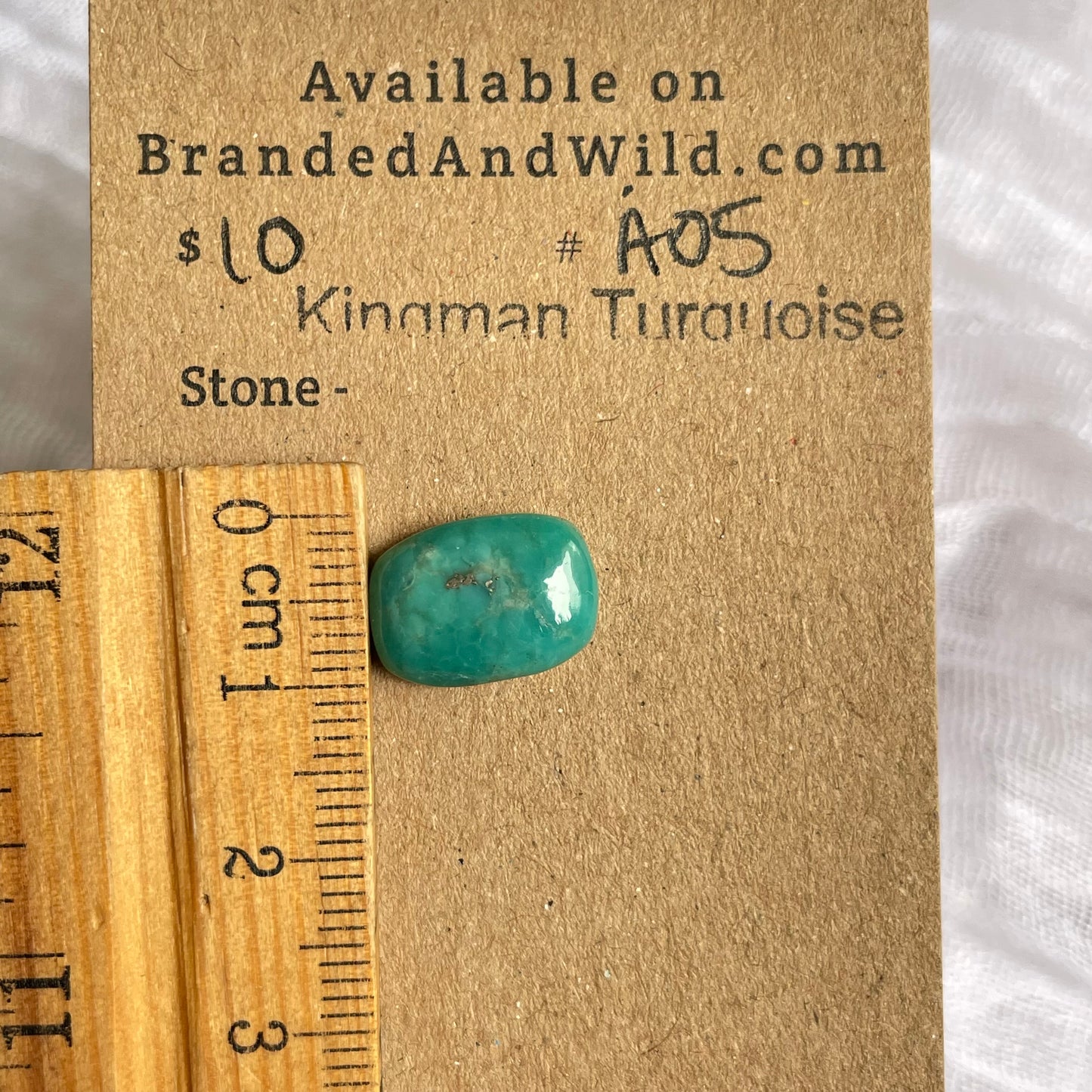 Kingman Turquoise Cabochon - KT05 F5711B1C-B6AC-475E-AC8B-59313013479F Brandedandwild.com