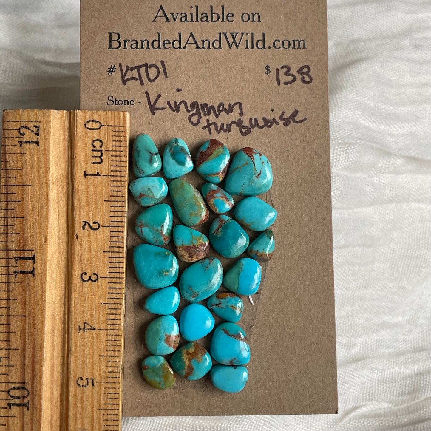 Kingman Turquoise Cabochon - KT01 F57C2533-DCE1-429B-B823-AEE85A8AB1EB Brandedandwild.com