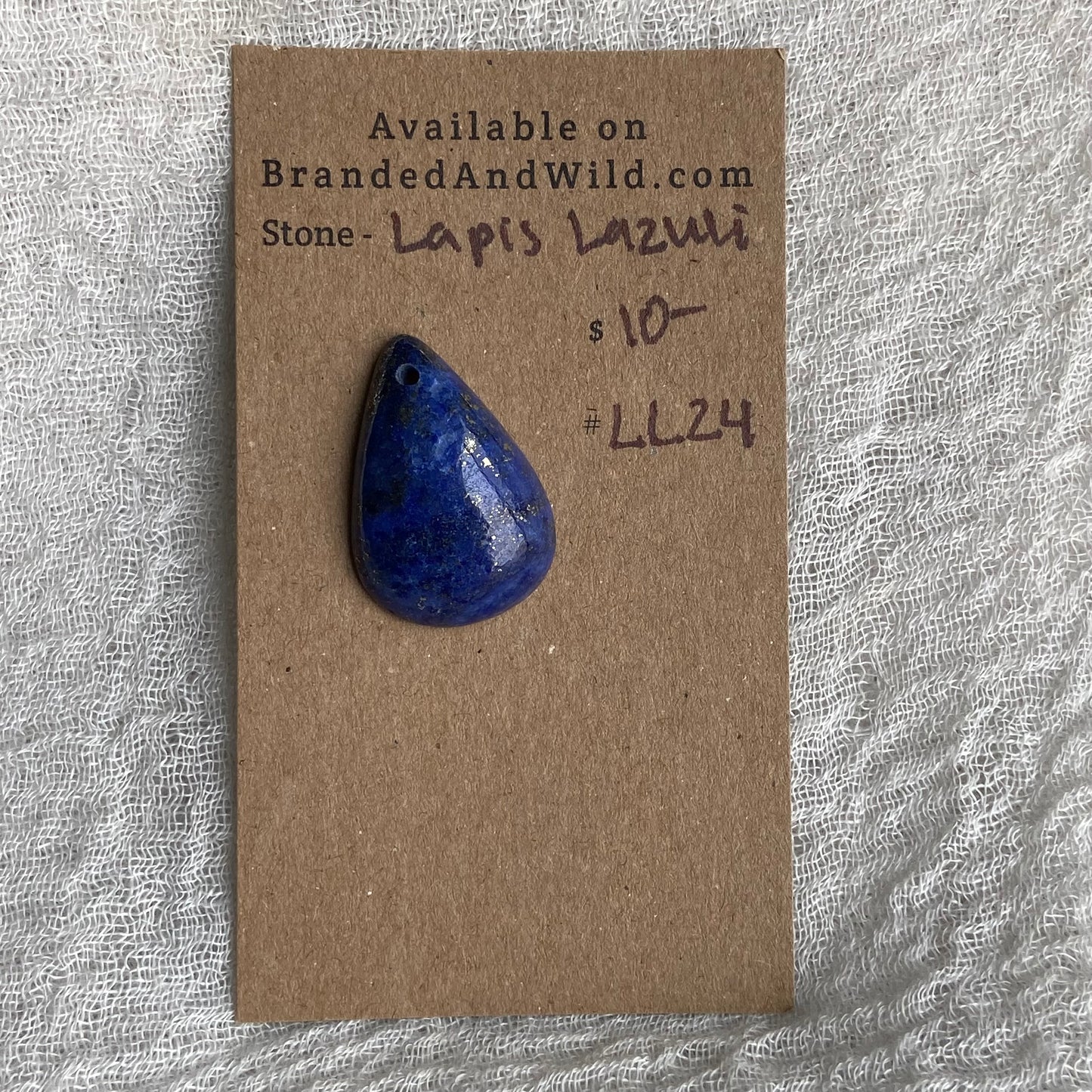 Lapis Lazuli Cabochon -Drilled- LL24