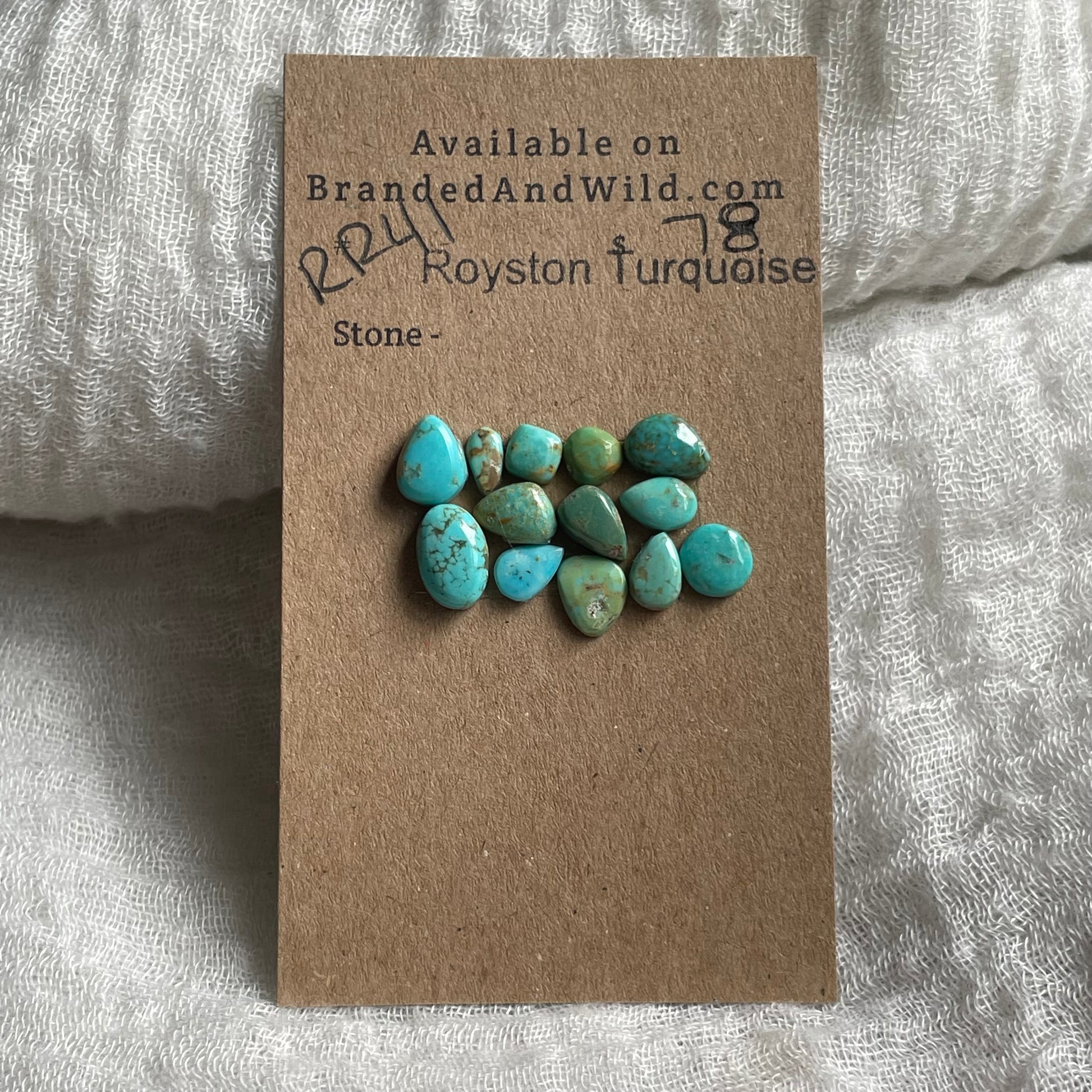 Royston Turquoise Cabochon - RR41 F5D7B350-61F1-4E29-B8A5-E8E36C678375 Brandedandwild.com