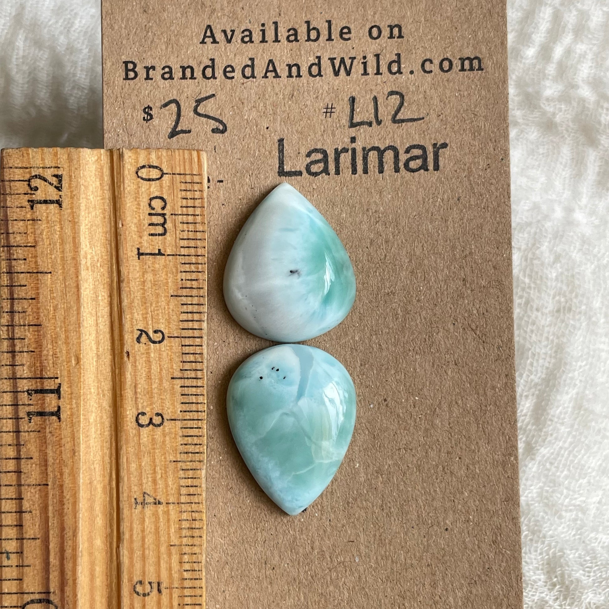 Larimar Cabochon - L12 F5F58144-B3E2-4724-84B1-41829DFDC1A3 Brandedandwild.com