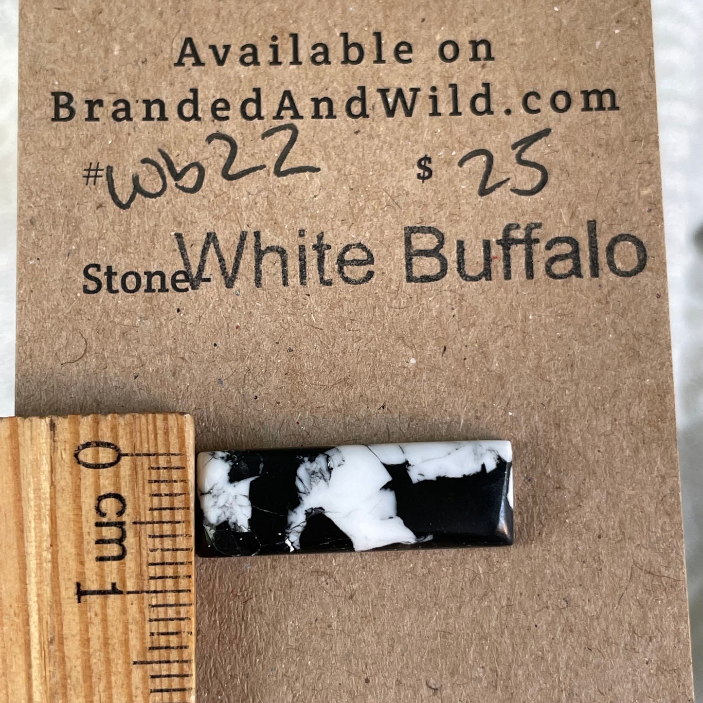 White Buffalo Cabochon - WB22
