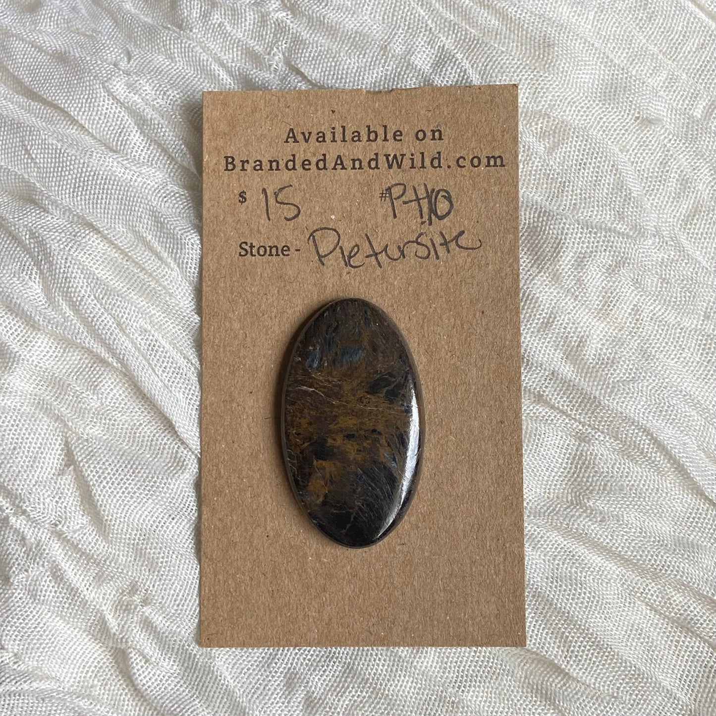 Pietersite Cabochon - PT10 F61715BA-115E-4EAA-899A-6C91C2233EA8 Brandedandwild.com
