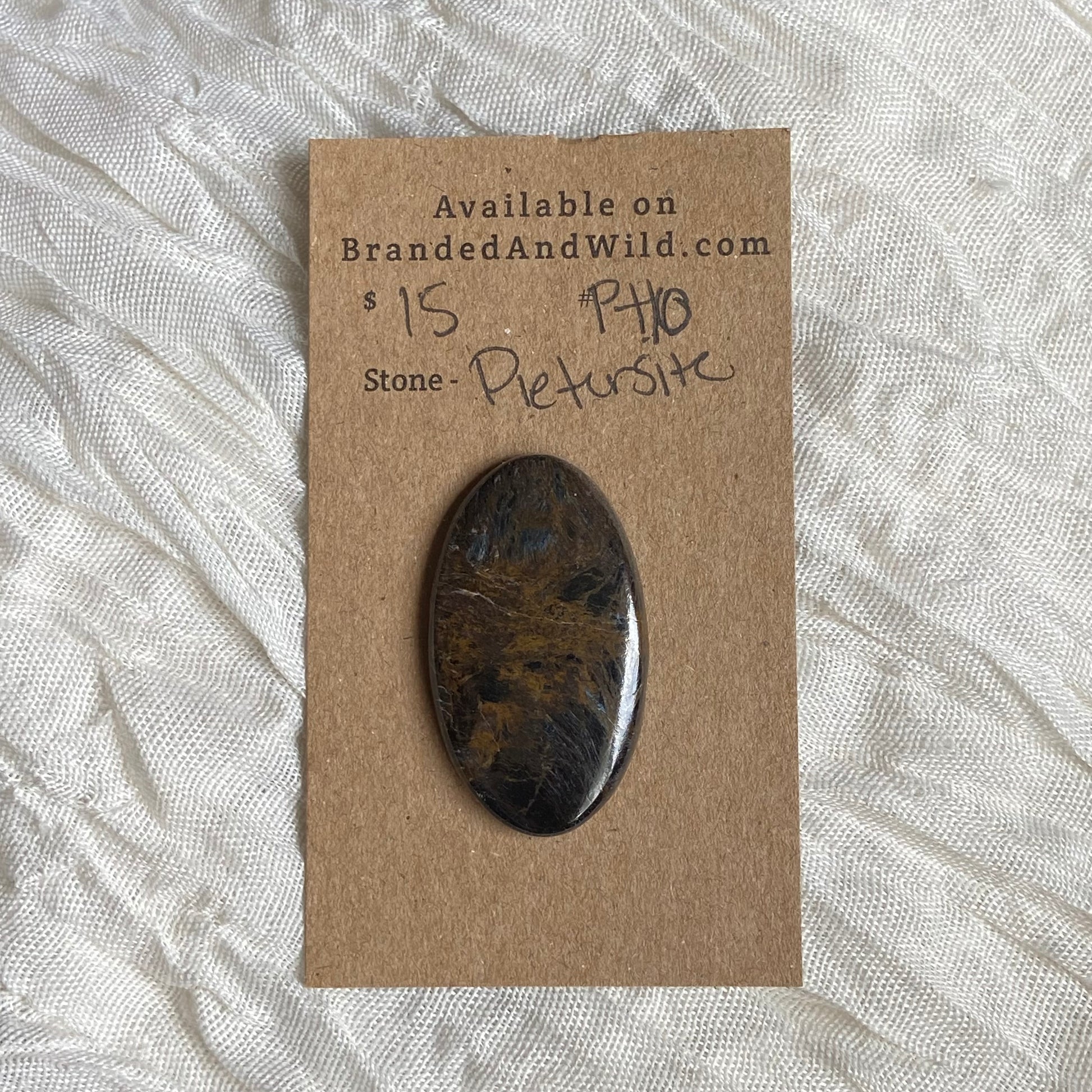 Pietersite Cabochon - PT10 F61715BA-115E-4EAA-899A-6C91C2233EA8 Brandedandwild.com