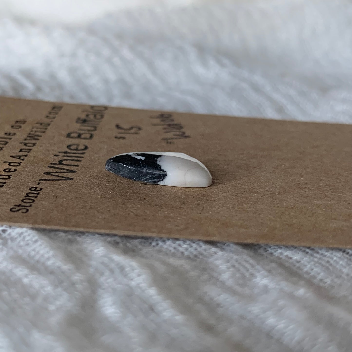 White Buffalo Cabochon - WB106