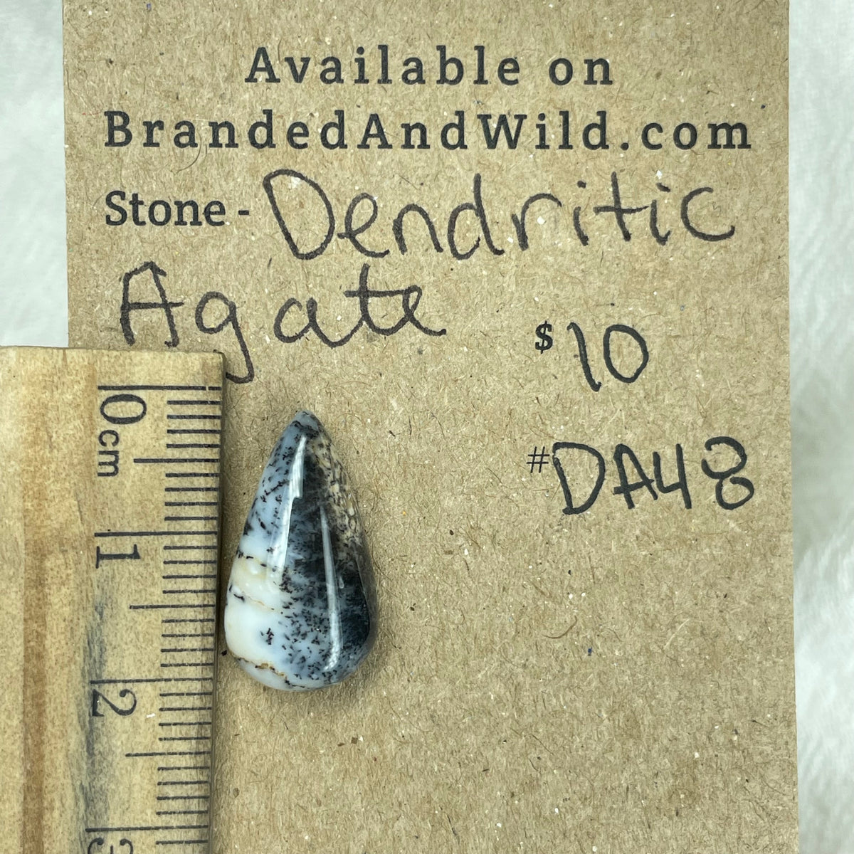 Dendritic Agate Cabochon - DA48 F65E2749-F8DF-4616-A782-082F84E360EF Brandedandwild.com