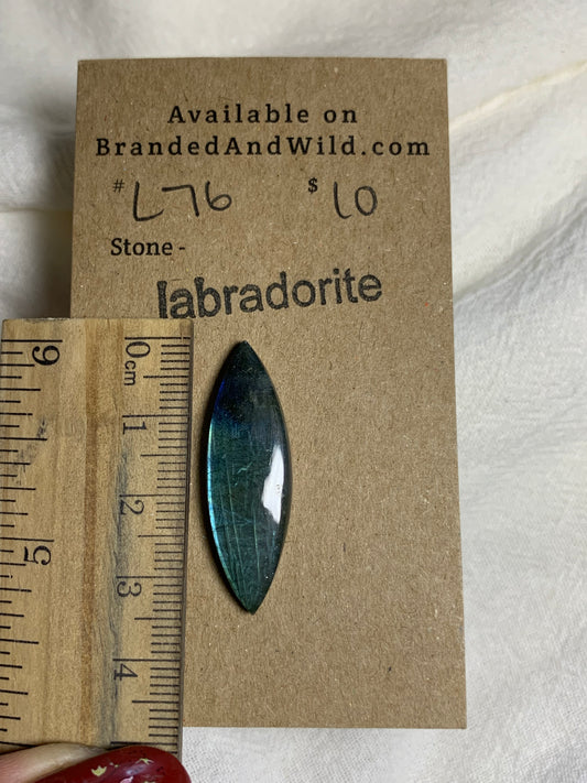 Labradorite Cabochon - L76 F665E940-930C-4462-912A-D552A9841AE0 Brandedandwild.com