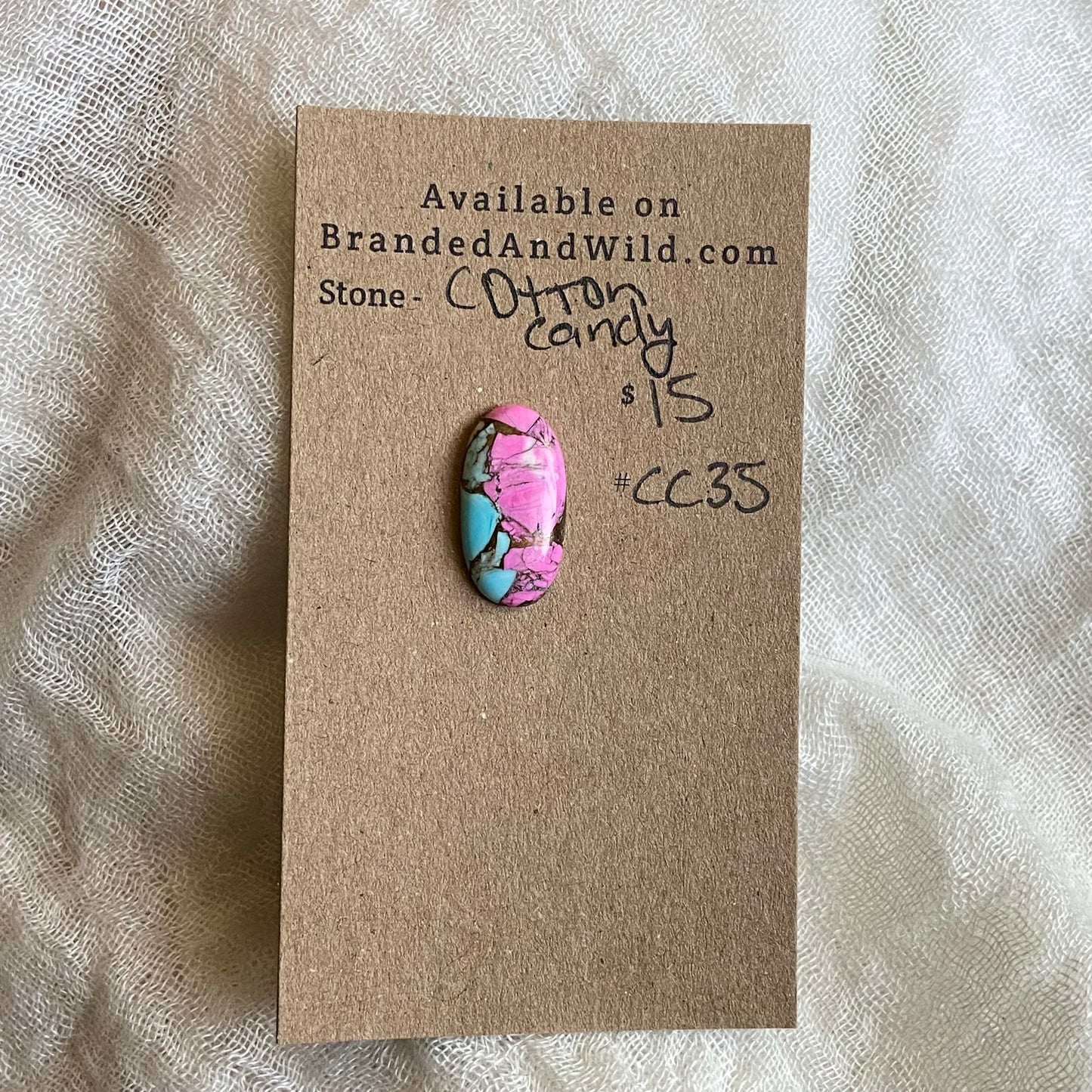 Cotton Candy Cabochon - CC35 F666A24C-2311-4EDC-B6FD-3C2960CAB3A3 Brandedandwild.com