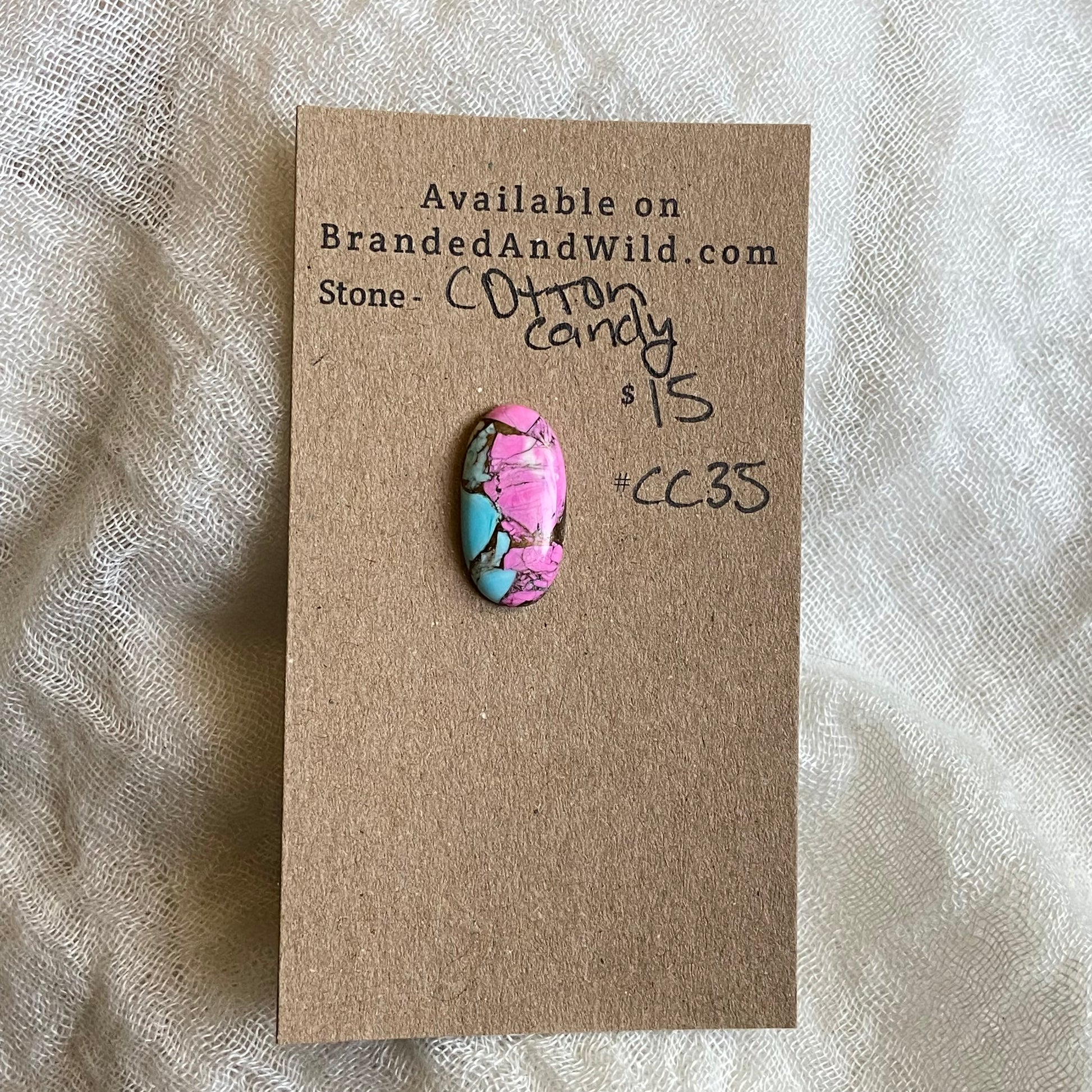 Cotton Candy Cabochon - CC35 F666A24C-2311-4EDC-B6FD-3C2960CAB3A3 Brandedandwild.com