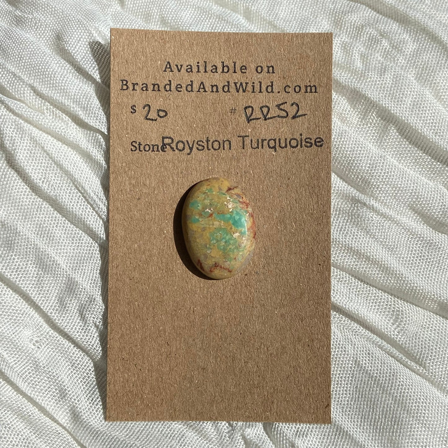 Royston Ribbon Turquoise Cabochon RR52 F67AEE53-48A1-4595-B3AF-0D03BA89DEBF Brandedandwild.com