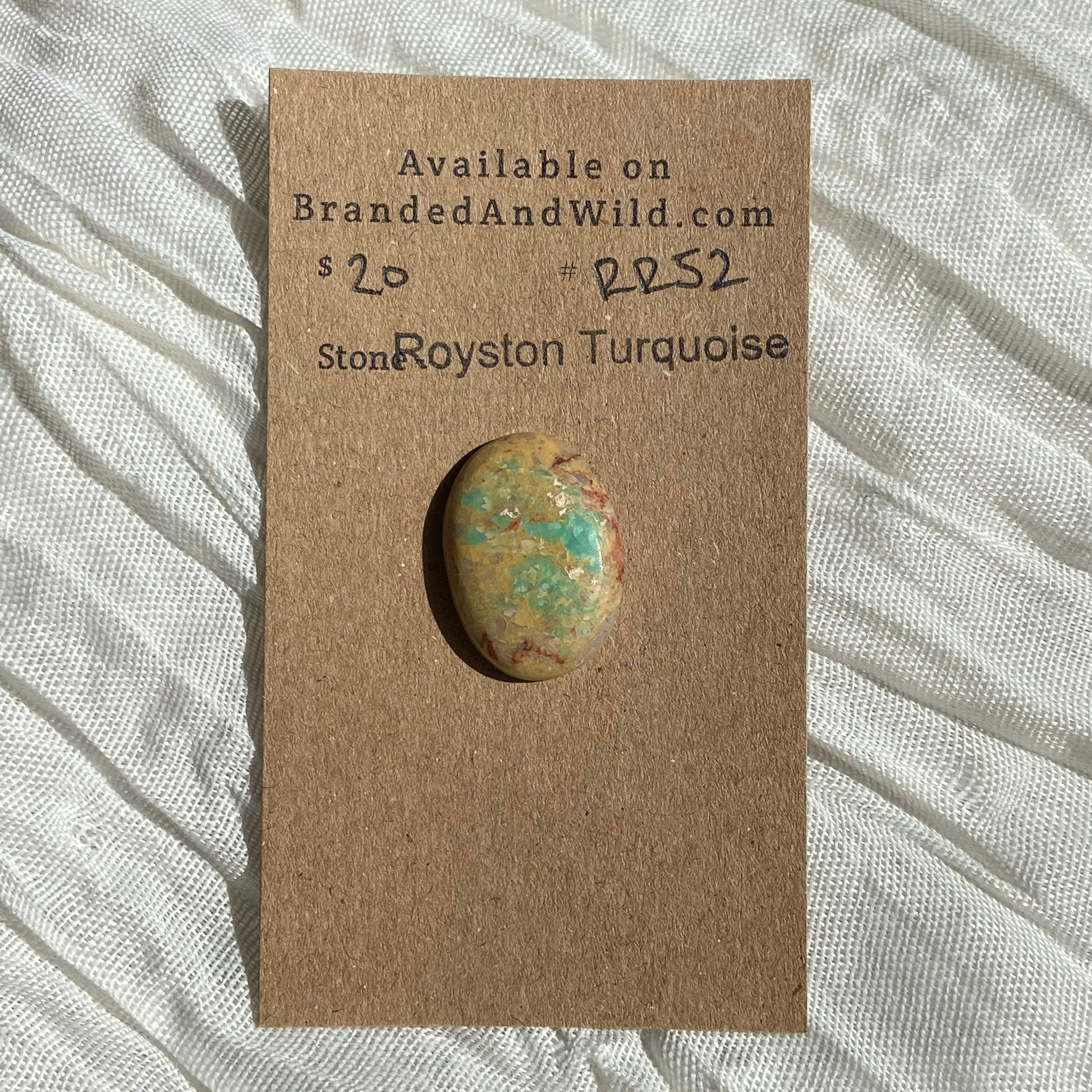 Royston Ribbon Turquoise Cabochon RR52 F67AEE53-48A1-4595-B3AF-0D03BA89DEBF Brandedandwild.com