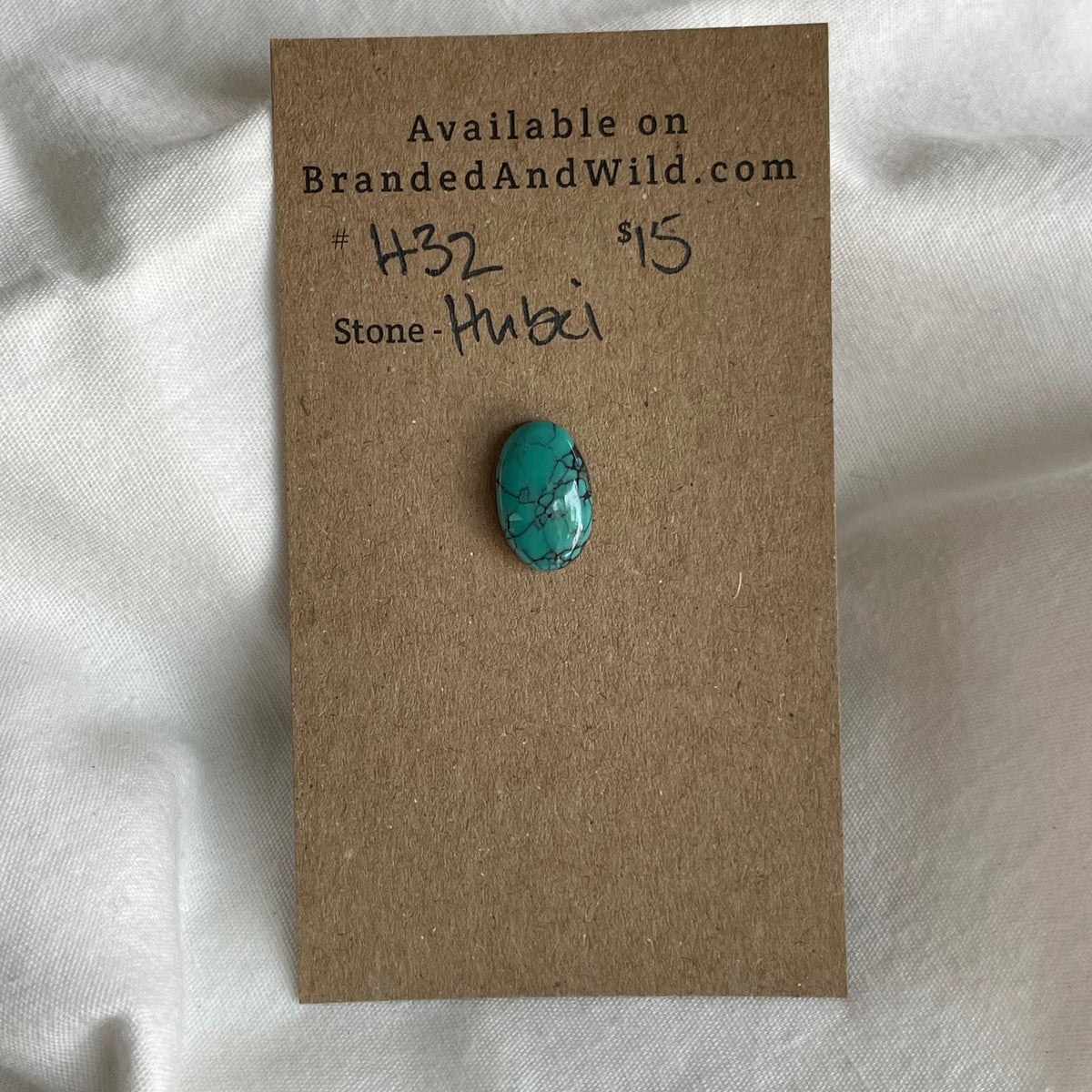 Hubei Turquoise Cabochon - H32 F68A8C5C-102D-4802-A66E-EB577B142EAC Brandedandwild.com