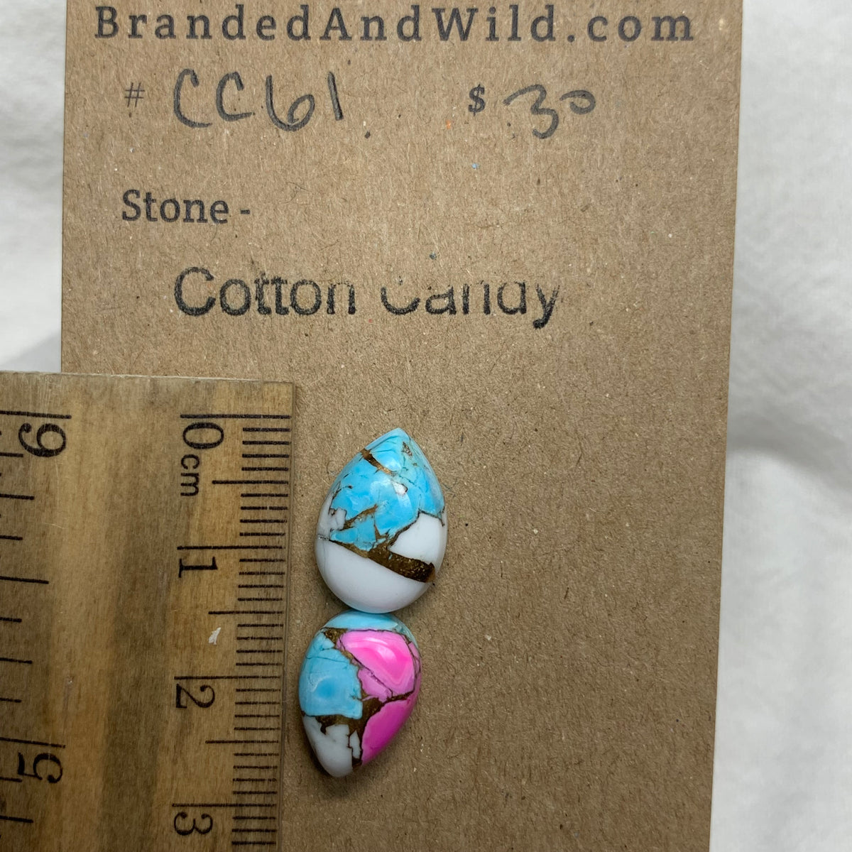 Cotton Candy Cabochon - CC61 F6B6CC39-9472-41F7-B4F5-ABFC02E2535A Brandedandwild.com
