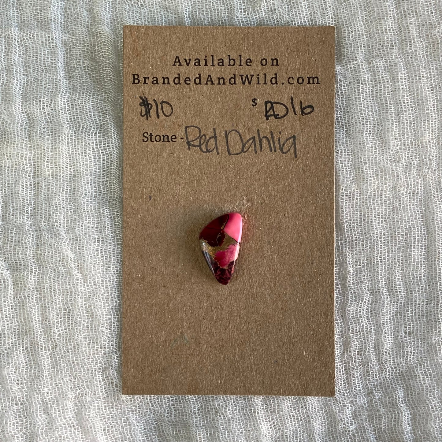 Red Dahlia Cabochon - RD16