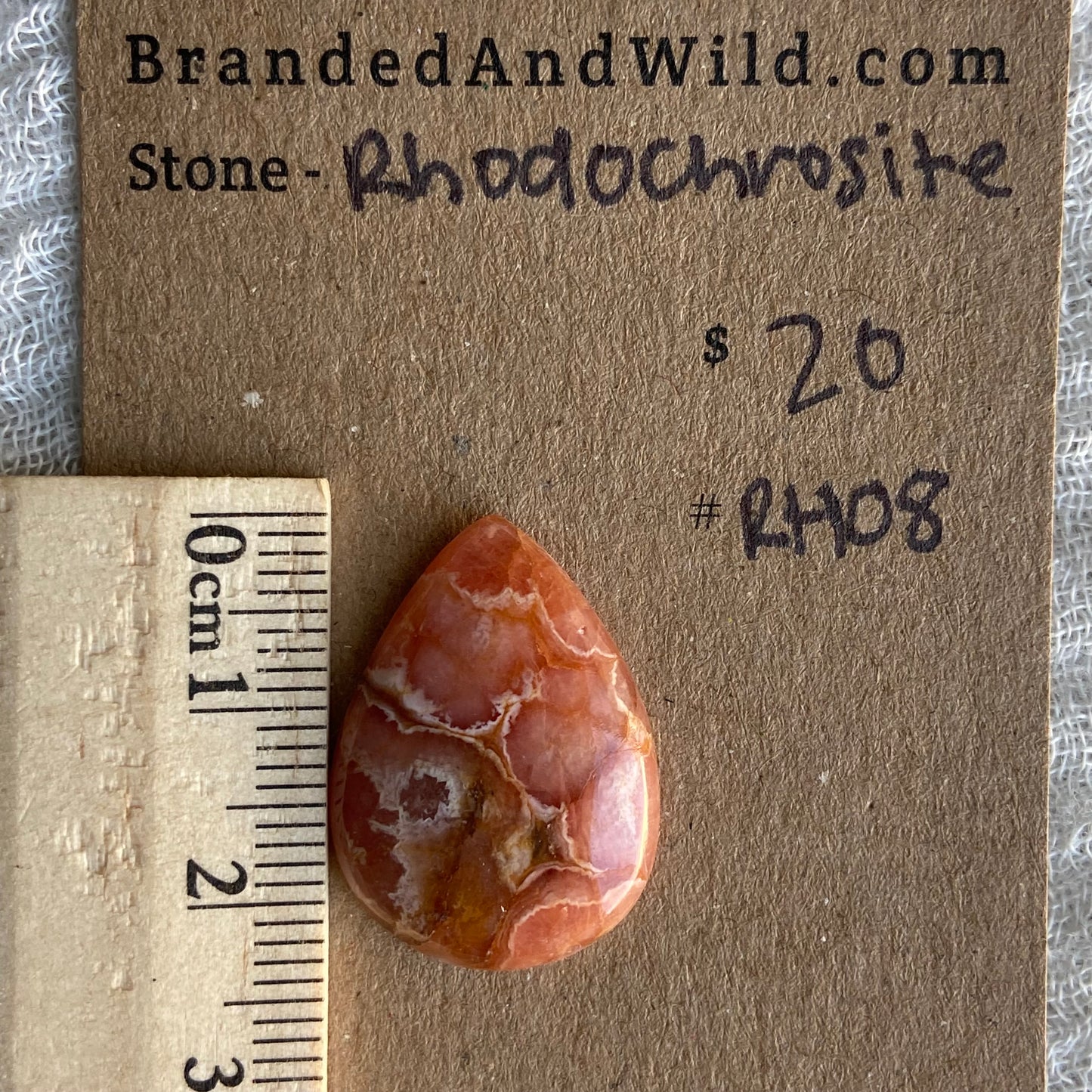 Rhodochrosite Cabochon - R08