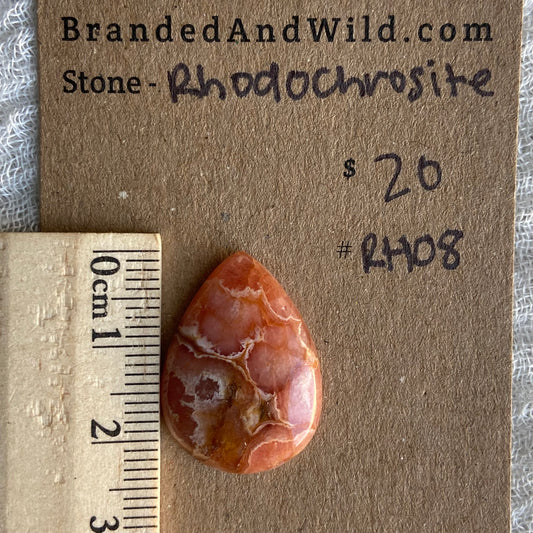 Rhodochrosite Cabochon - R08