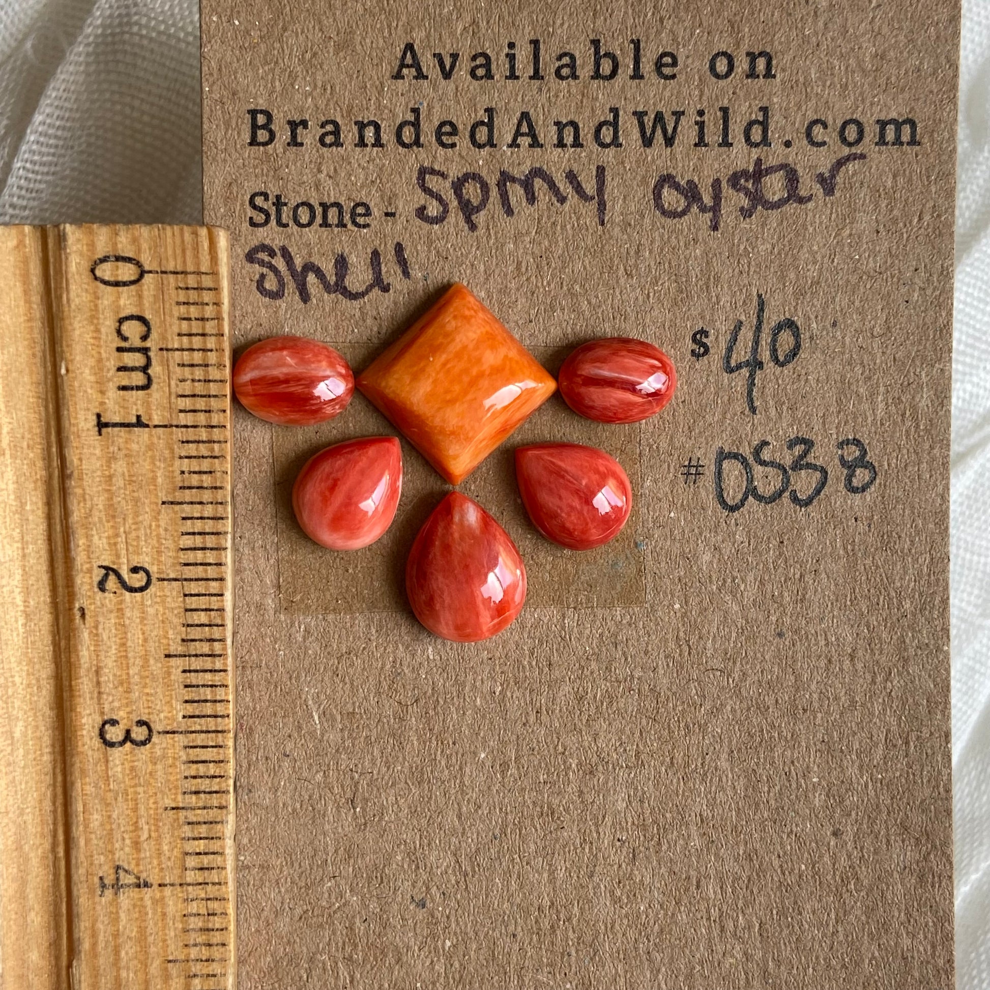 Oystershell Cabochon - OS38 F6E52FA0-558F-4AB9-9D20-E9429FCC72B9 Brandedandwild.com