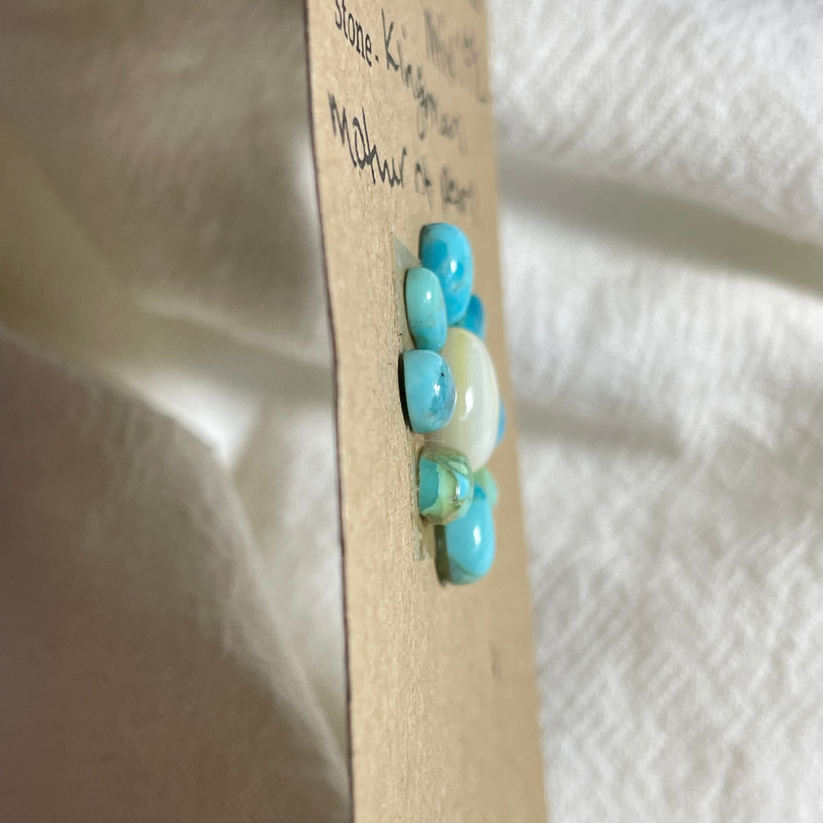 Kingman Turquoise / Mother of Pearl Cabochon - Mix192