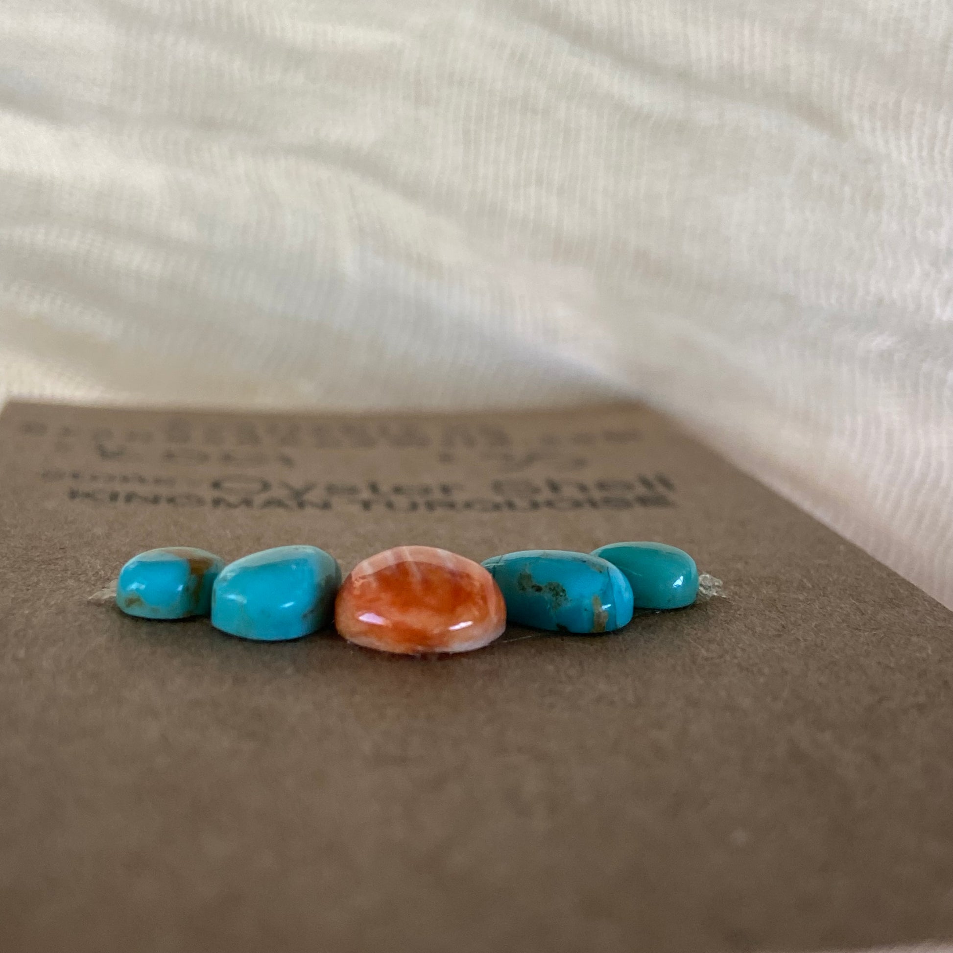 Oystershell / Kingman Turquoise Cabochon - K001 F6E84C84-1689-47E1-AAB0-C139D6D30946 Brandedandwild.com