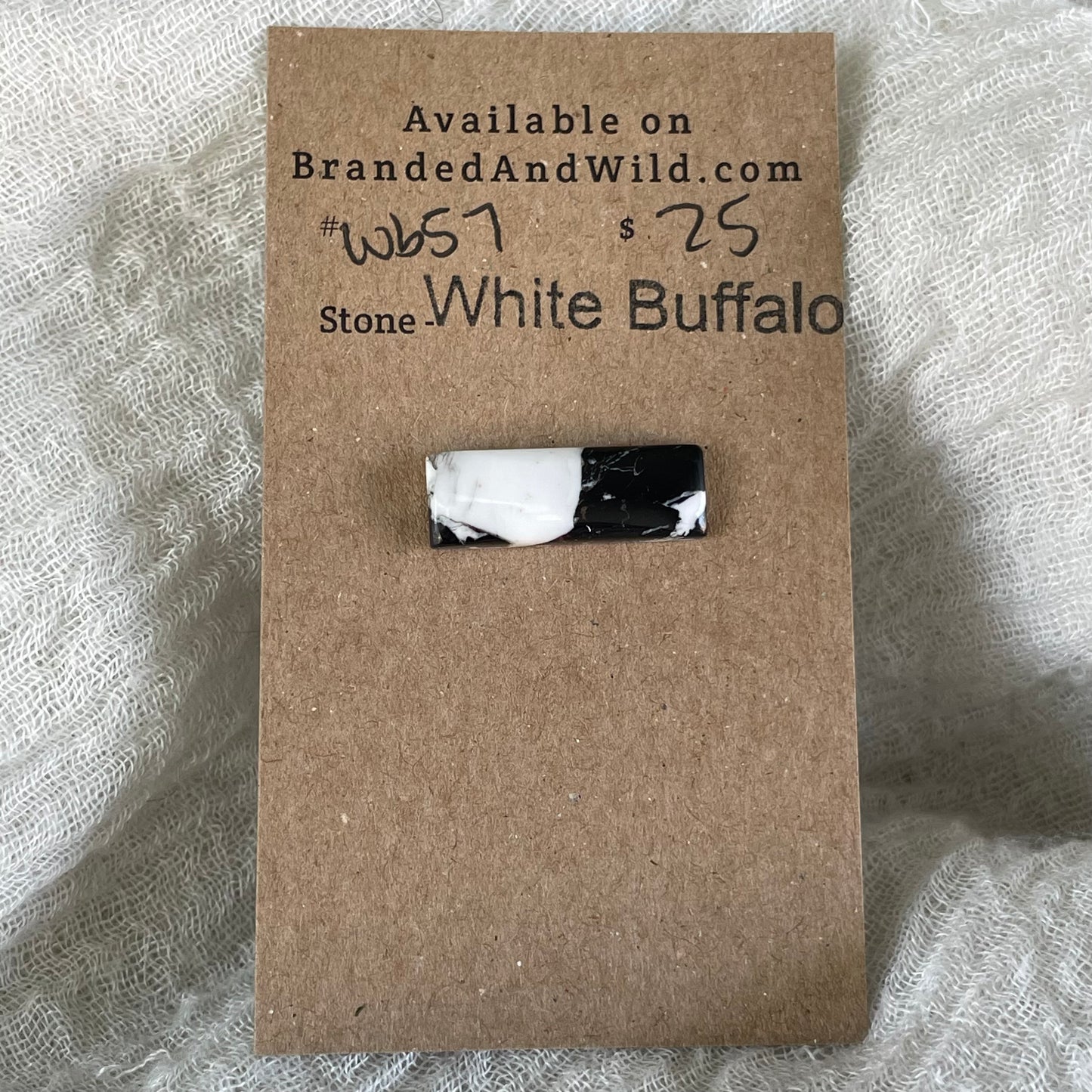 White Buffalo Cabochon - WB57